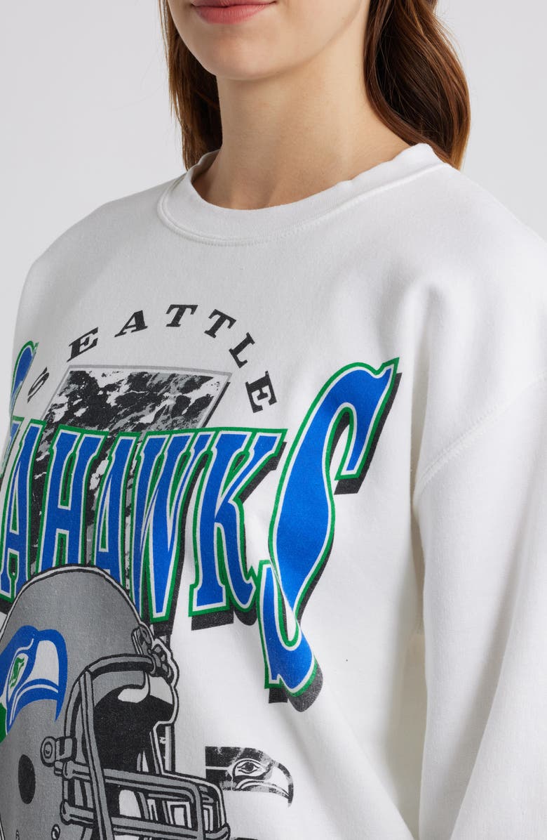 Junk Food NFL Seahawks Conversion Graphic Sweatshirt, Alternate, color, White