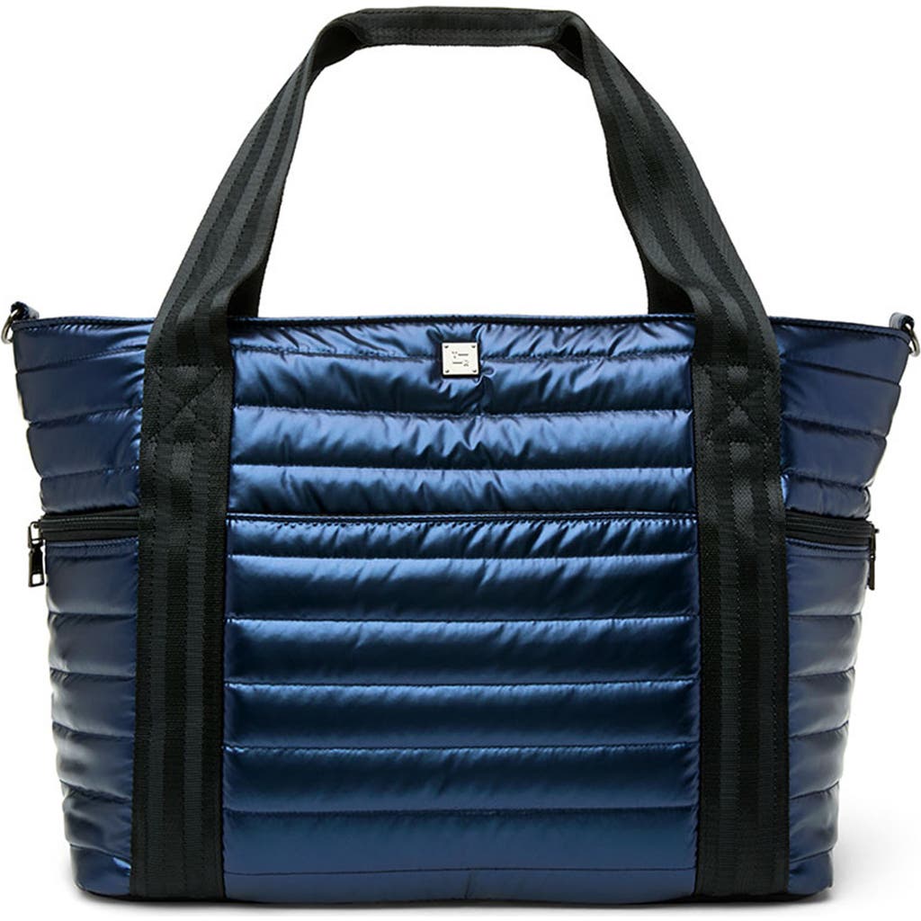 Think Royln Jetset Wingman Tote In Pearl Indigo