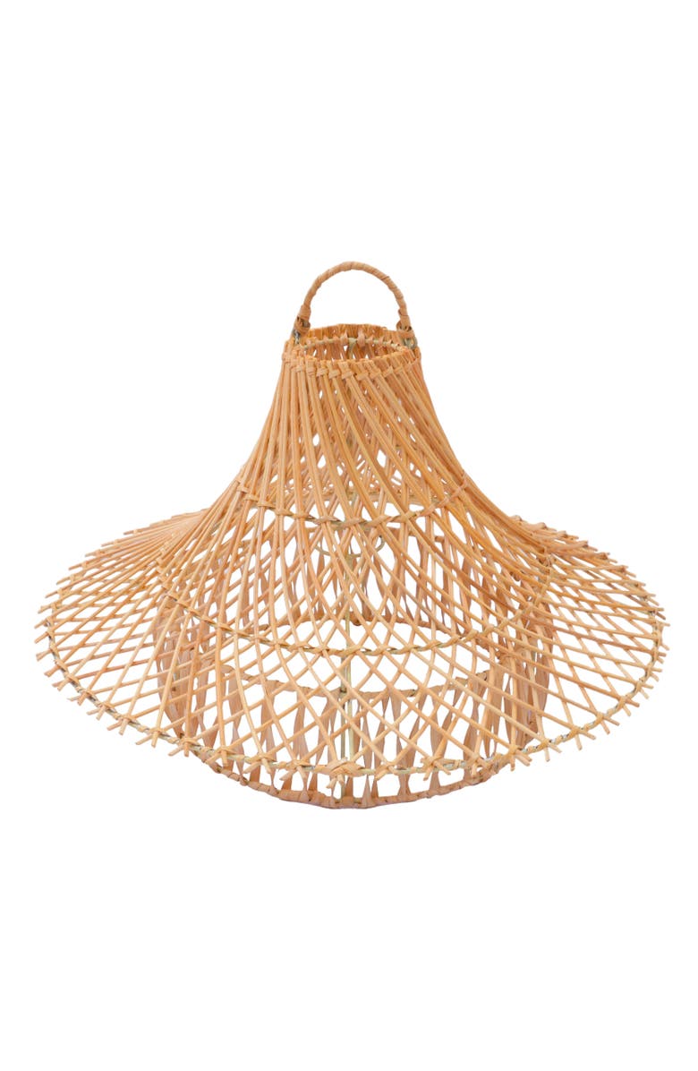 The Artisan & Company Caping Rattan Pendant Ceiling Light, Alternate, color, Natural