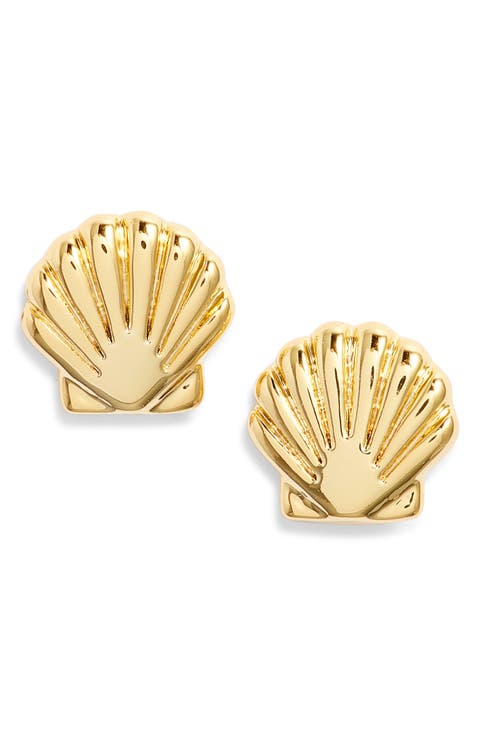 Sunrise Shell Stud Earrings