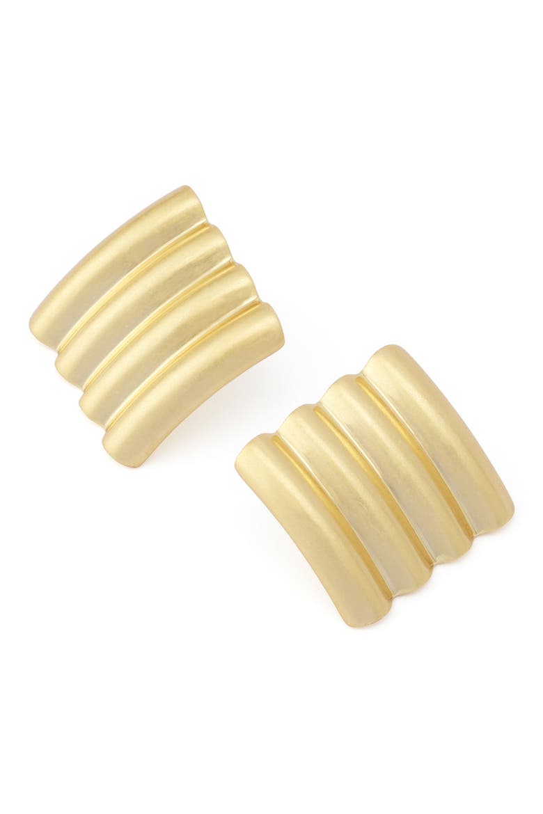 Multi Tube Stud Earrings, Alternate, color, VINTAGE GOLD