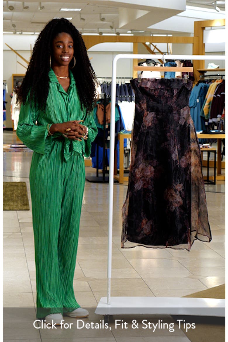 Elena Strapless Organza Midi Dress video