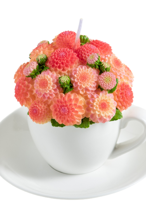 Southlake Gifts Dahlia Bouquet Aromatherapy Candle In Multi