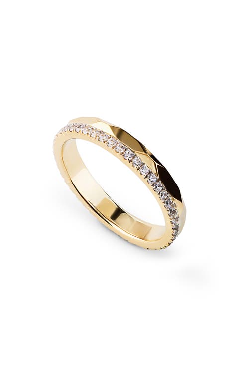 Esme 14k Gold Plate & Cubic Zirconia Band Ring