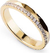 Ana Luisa Esme 14k Gold Plate & Cubic Zirconia Band Ring