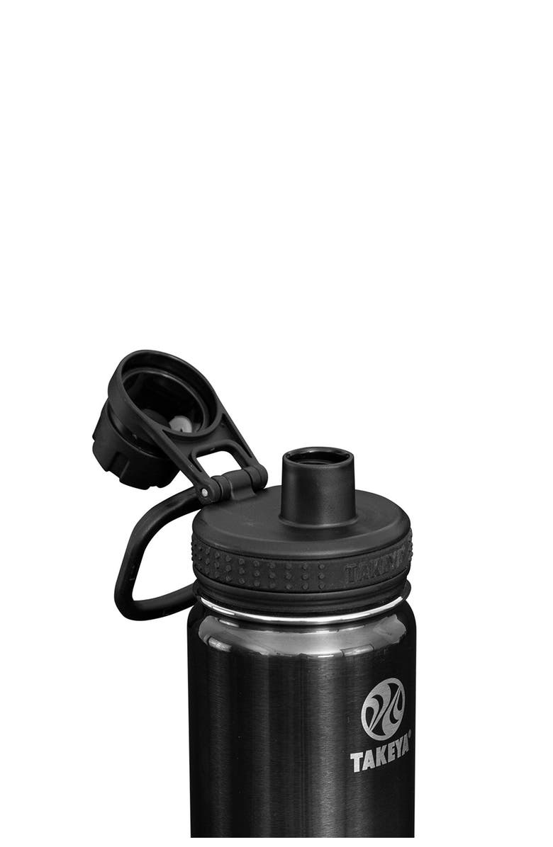 Takeya Actives 18 oz. Straw Bottle - Onyx Metallic, Alternate, color, 