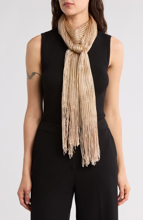 Lurex Net Wrap Scarf