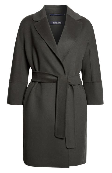 Arona Belted Virgin Wool Wrap Coat