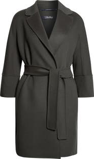 Max Mara Arona Belted Virgin Wool Wrap Coat