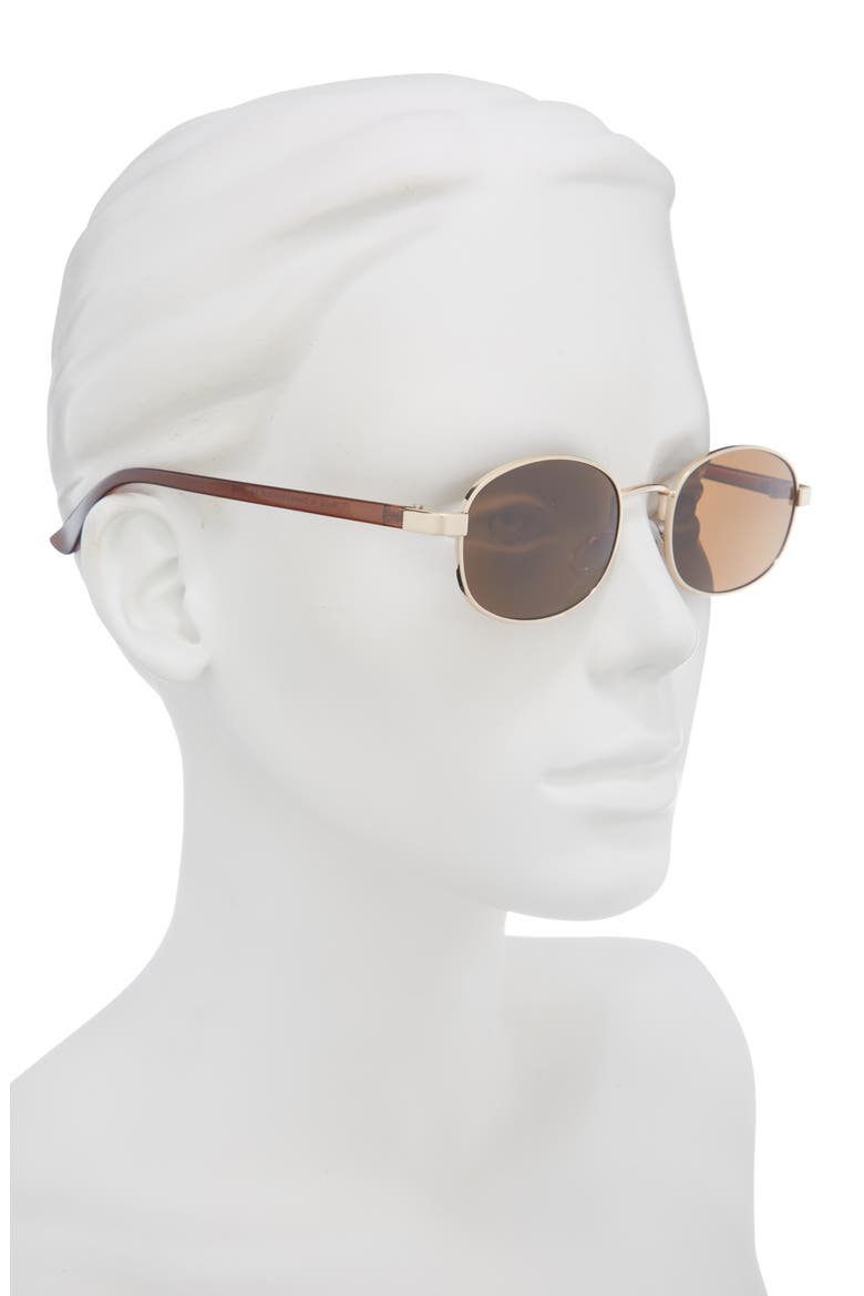 Round Sunglasses, Alternate, color, GOLD