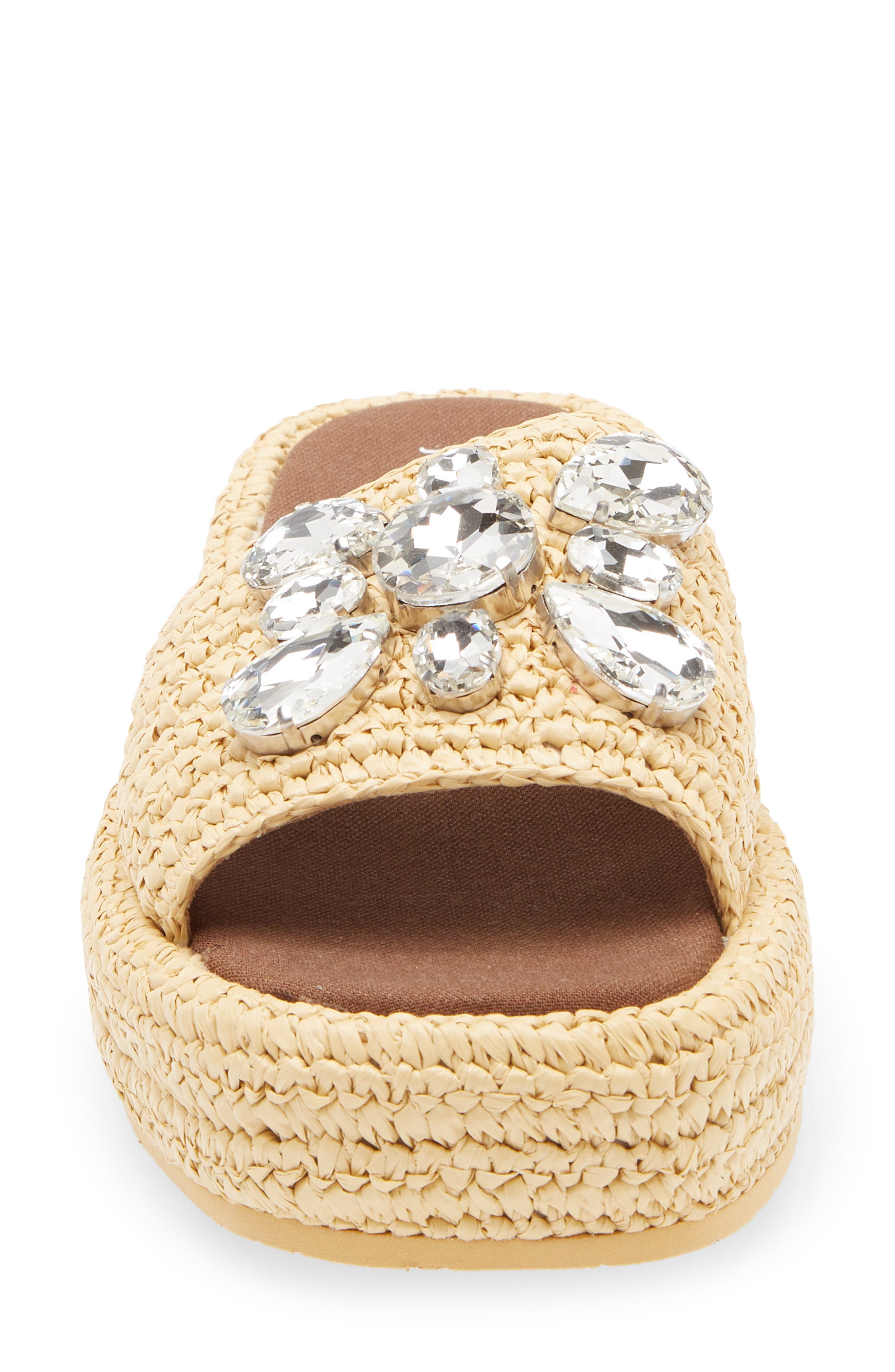 Jeffrey Campbell Jicaro Espadrille Platform Sandal, Alternate, color, Natural Clear