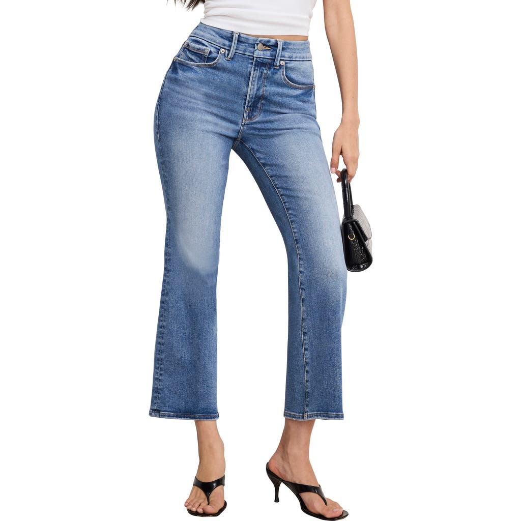 Good American Always Fits Good Legs Crop Mini Bootcut Jeans in Indigo953  product