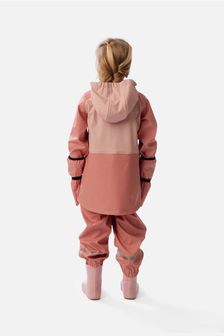 Waterproof Color Block Full-Zip Rain Jacket, Alternate, color, Pink
