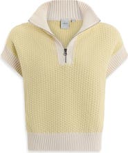 Varley Fowley Quarter Zip Short Sleeve Sweater