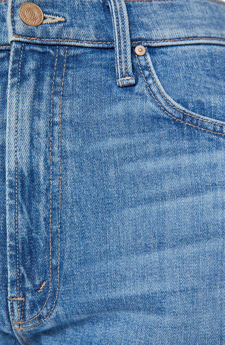 MOTHER The Ditcher Zip Crop Straight Leg Jeans, Alternate, color, 