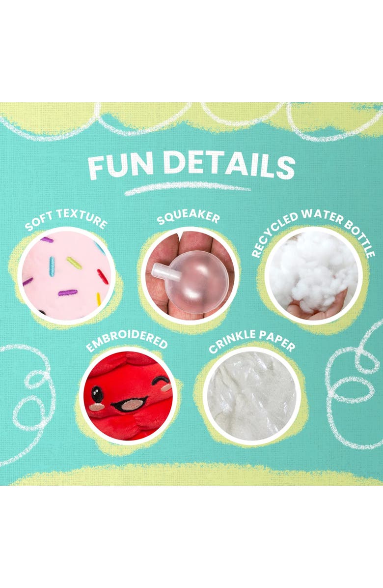 SnugArooz 2 Pack Plush Dog Toys, Alternate, color, Multicolored