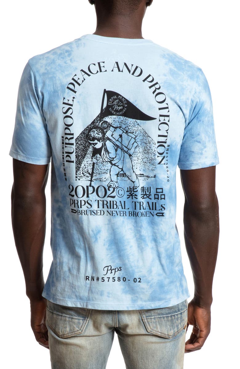 PRPS Double Blaze Tie Dye Cotton Graphic Tee, Alternate, color, 