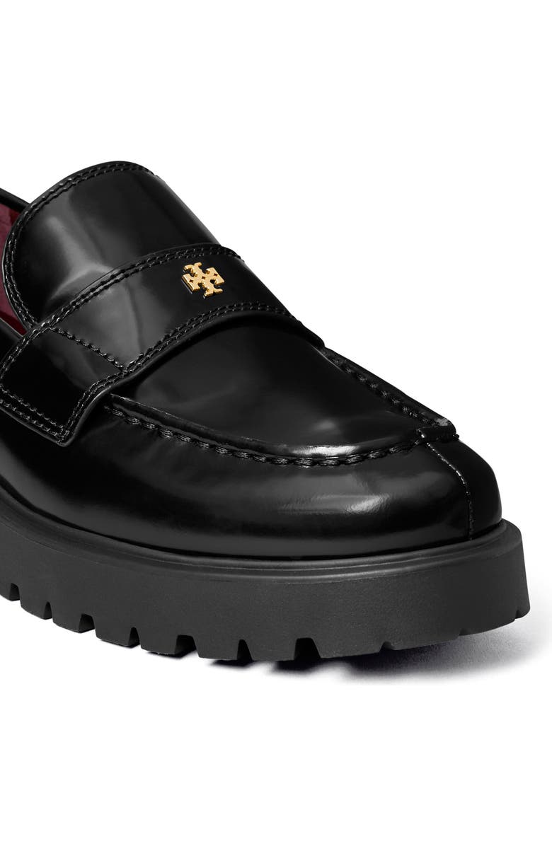 Tory Burch Classic Platform Lug Sole Loafer, Alternate, color, Perfect Black