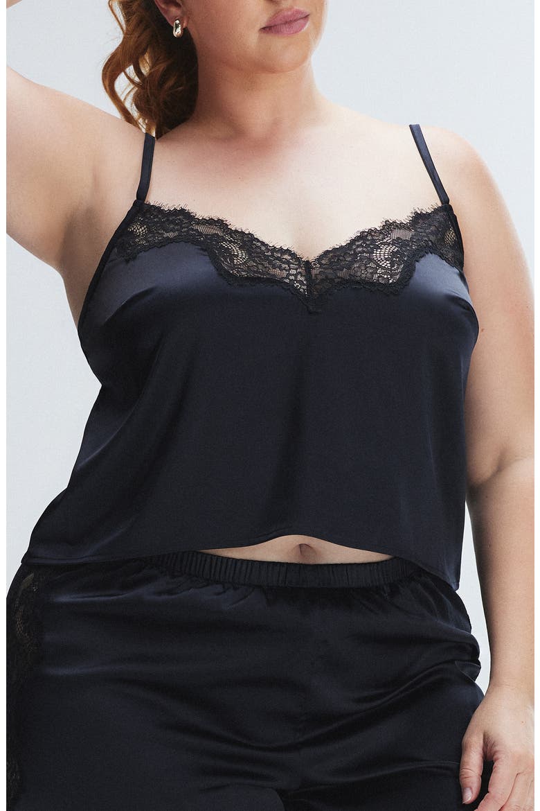Nite Shade Pajama Camisole, Alternate, color, BLACK CAVIAR