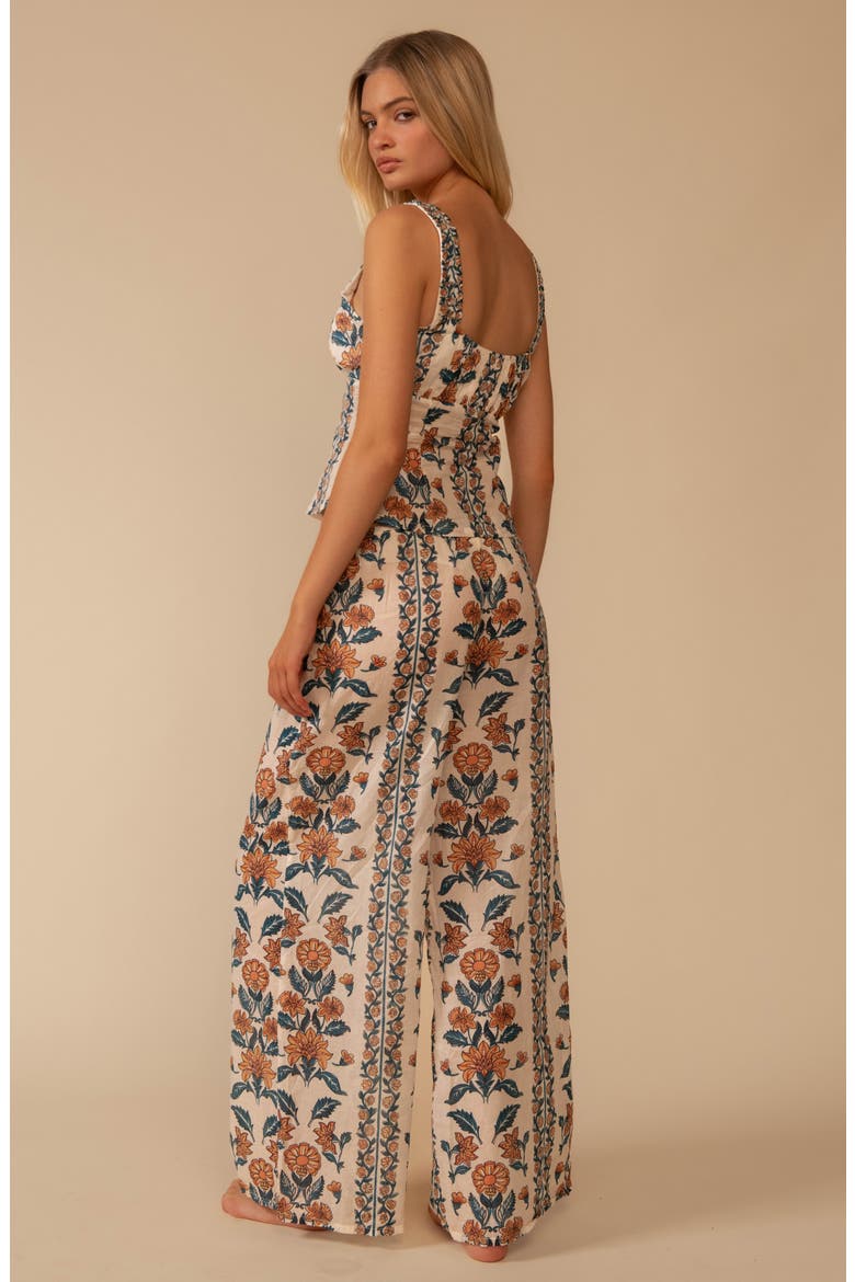 Winona Floral Wide Leg Cotton Cover-Up Pants, Alternate, color, WINONA FLORAL