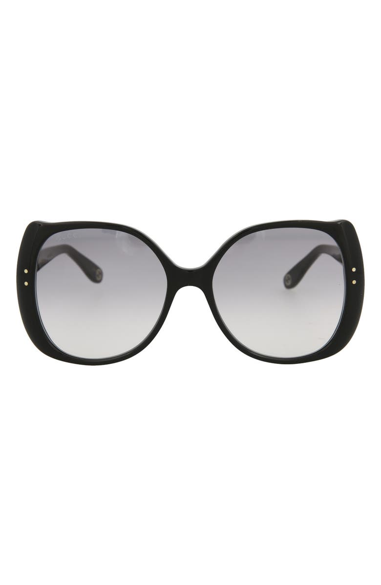 Gucci 56MM Round/Oval Sunglasses, Main, color, 