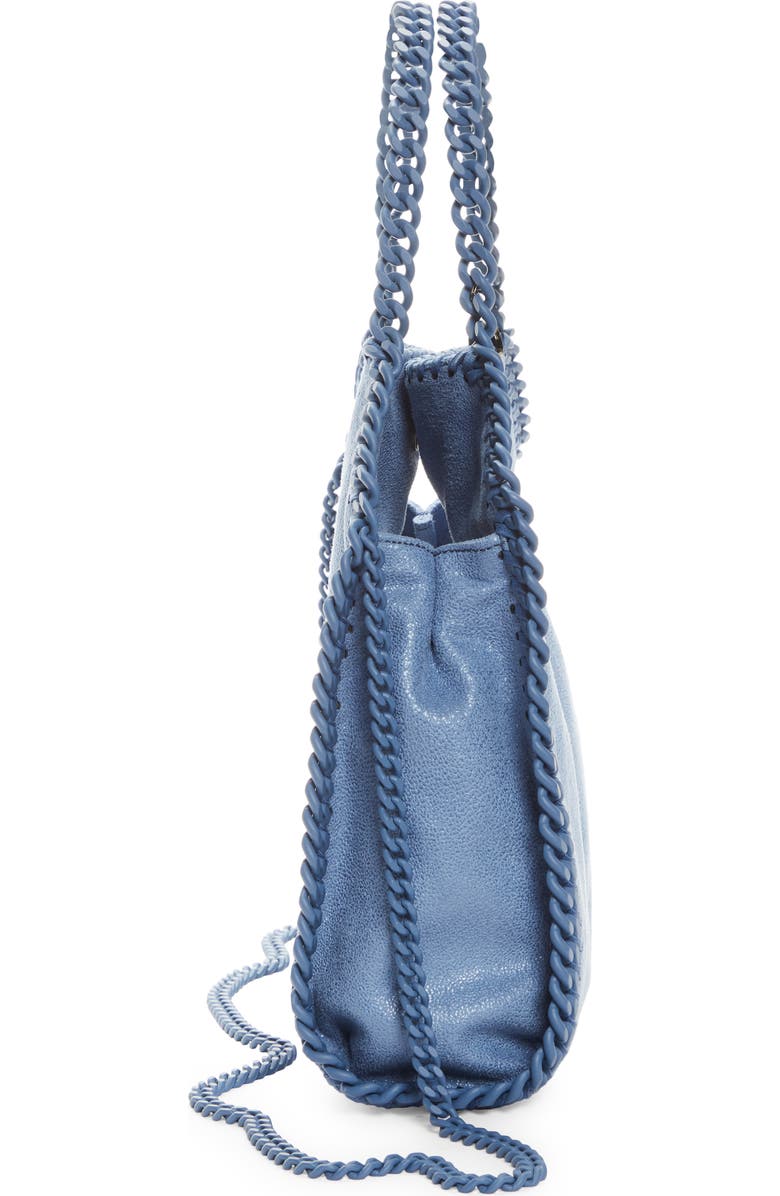 Stella McCartney Mini Falabella Shaggy Deer Faux Leather Tote, Alternate, color,