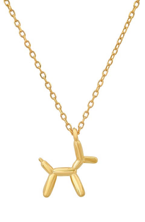 Balloon Dog Pendant Necklace