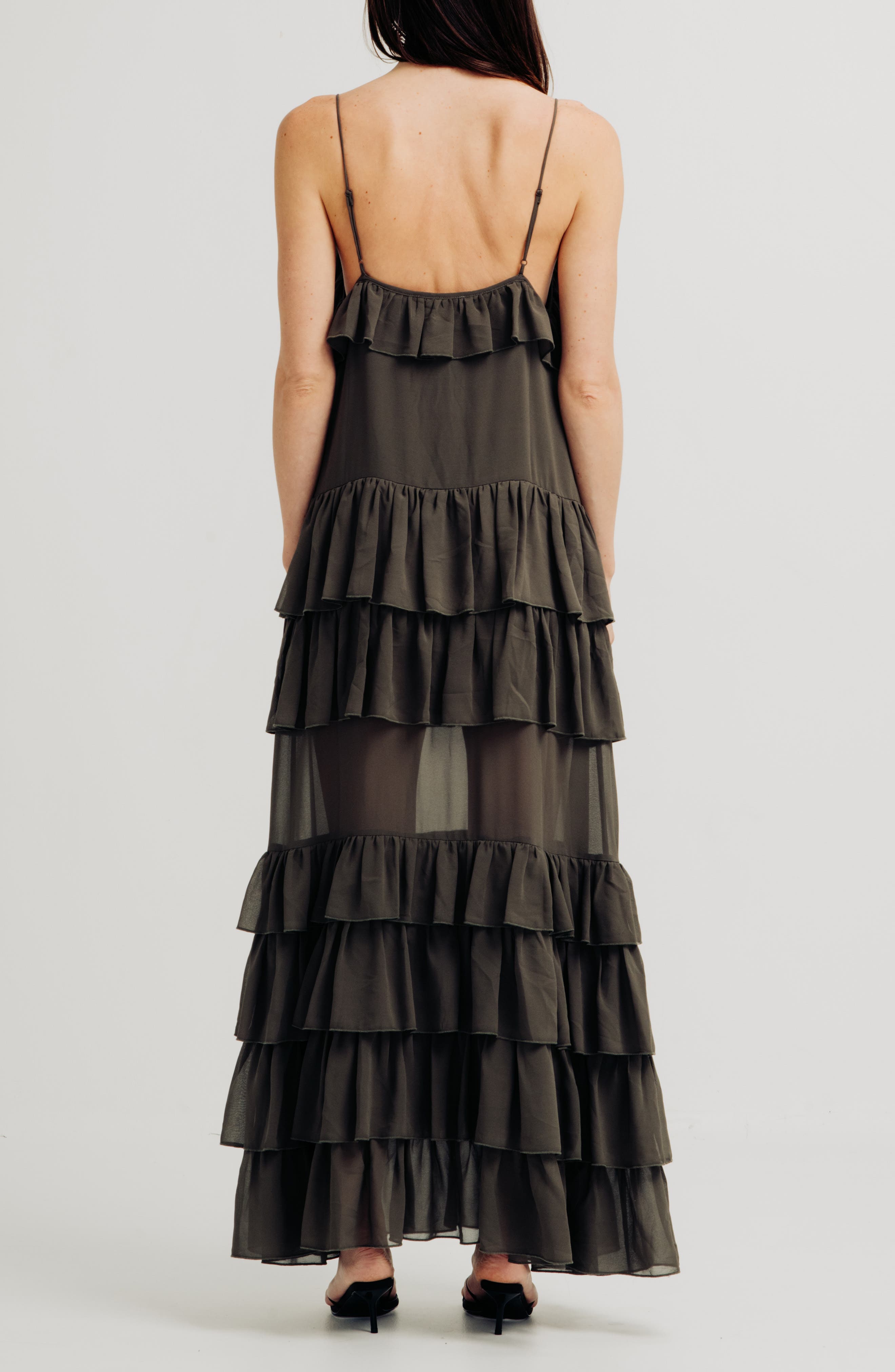 Torn by Ronny Kobo Orcadia Tiered Maxi Dress (Women) | Nordstromrack