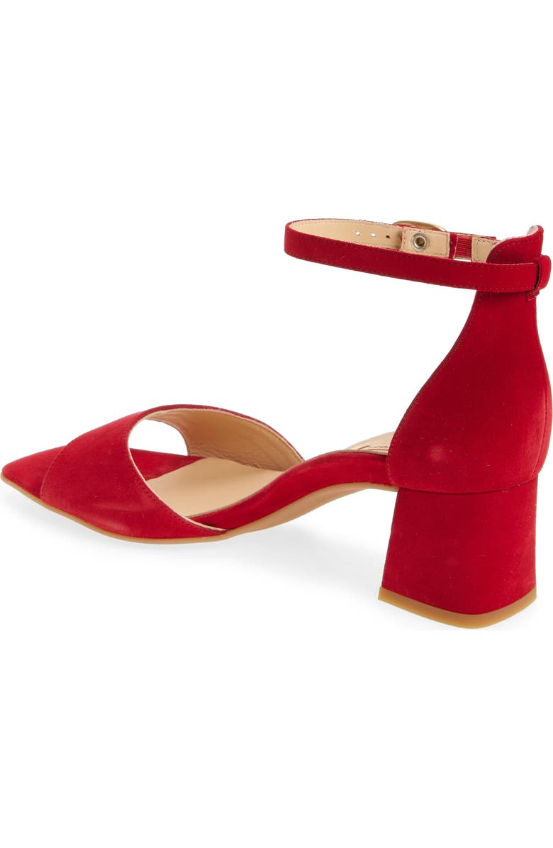 Paul Green Barbee Ankle Strap Sandal, Alternate, color, Chili Suede