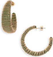 Nordstrom Metallic Thread Hoop Earrings