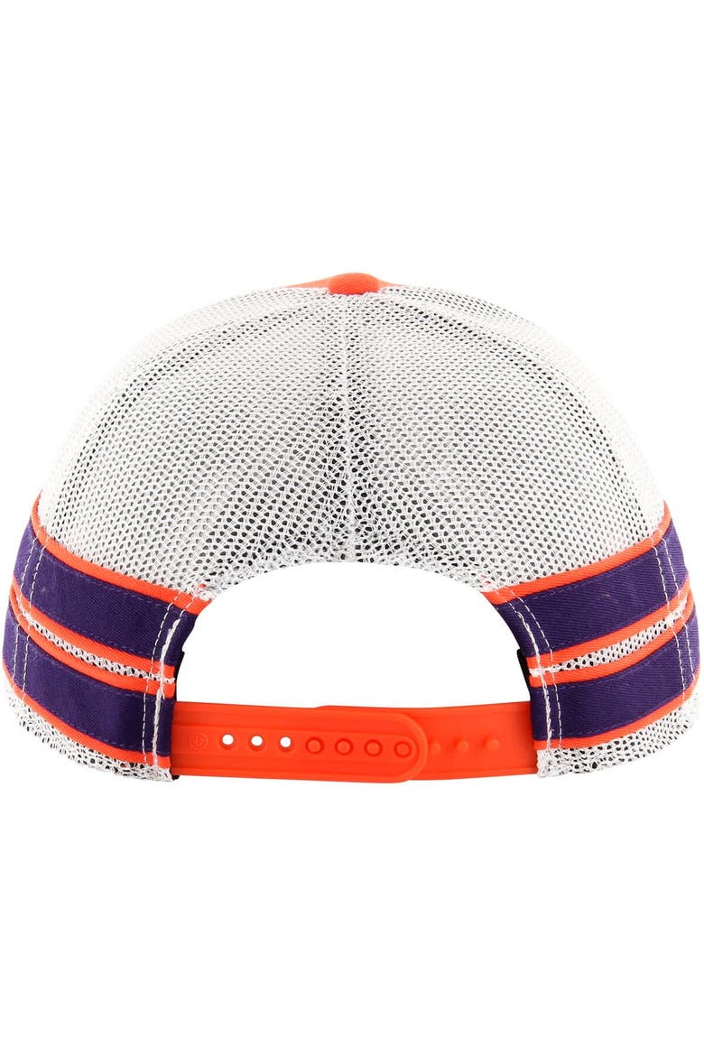 Men's '47 Orange Clemson Tigers Straight Eight Adjustable Trucker Hat, Alternate, color, Orange