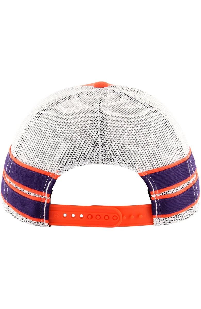 '47 Men's '47 Orange Clemson Tigers Straight Eight Adjustable Trucker Hat, Alternate, color, Orange