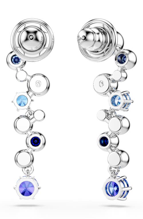 Swarovski Constella Rhodium Plated Crystal Drop Earrings In Metallic