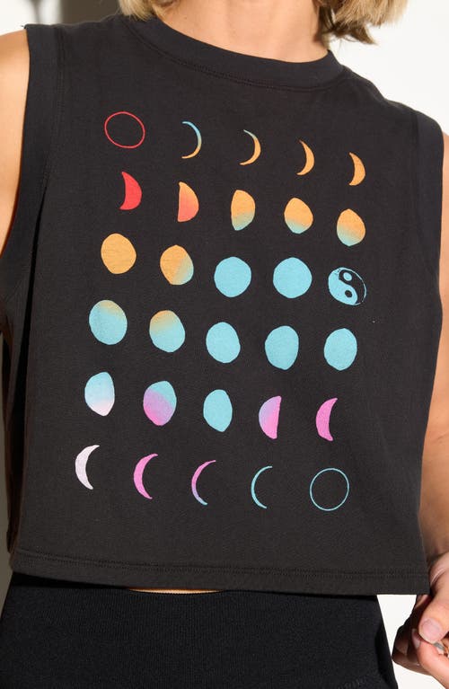 Spiritual Gangster Eclipse Spirit Crop Tank In Black