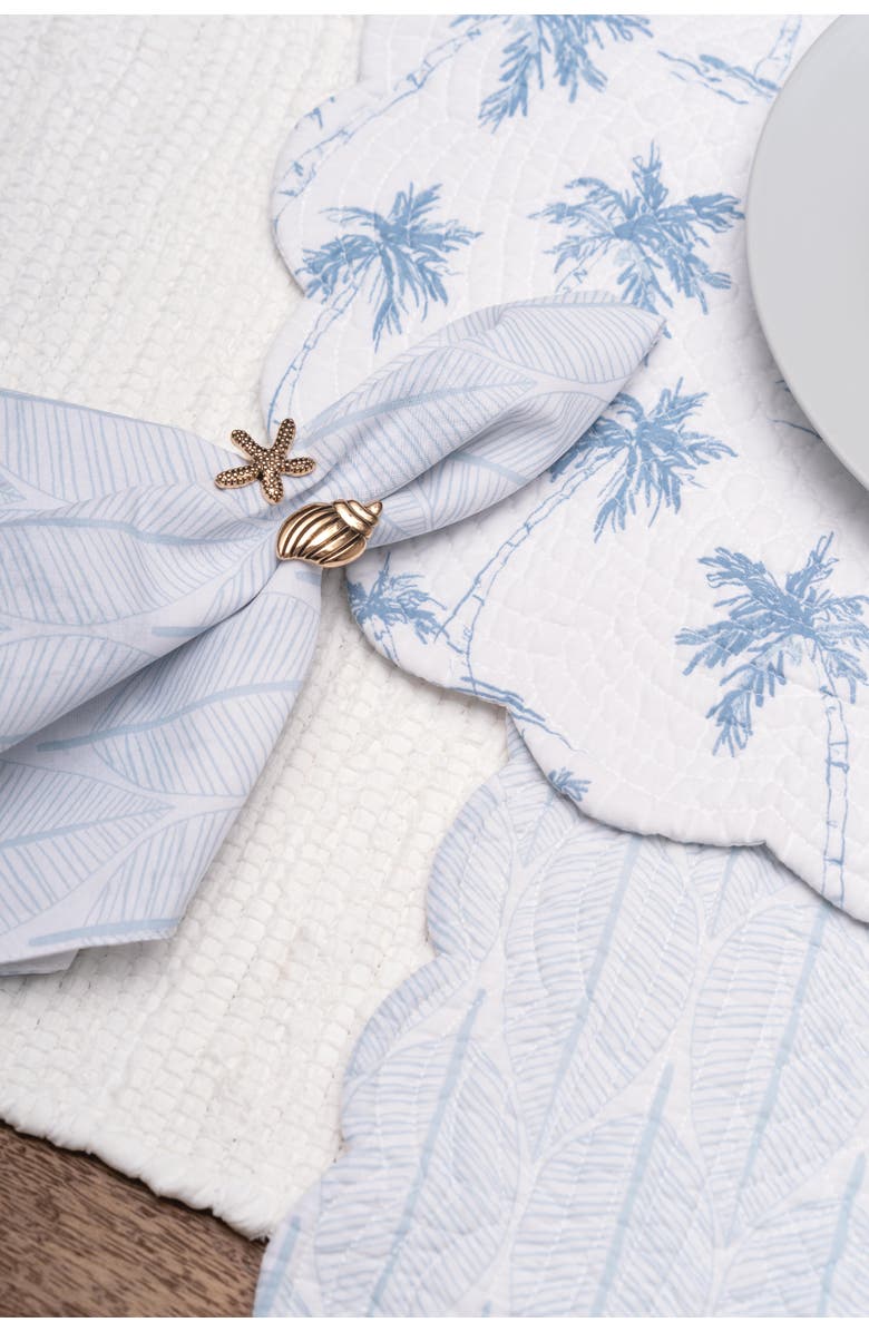 C&F Home Blue Paradise Set of 6 Cloth Napkins, Alternate, color, Blue