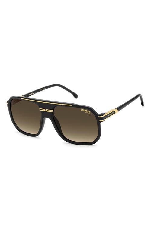 Carrera Eyewear 60mm Rectangular Flat Top Sunglasses