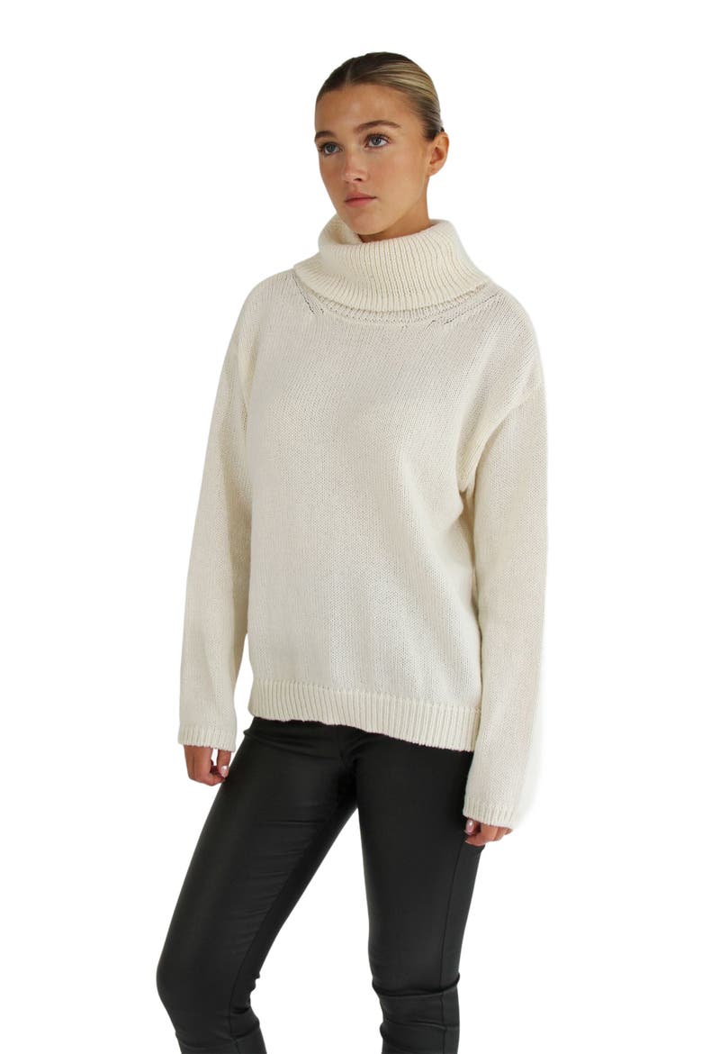 Right Here Waiting Open Back Knit, Alternate, color, Cream