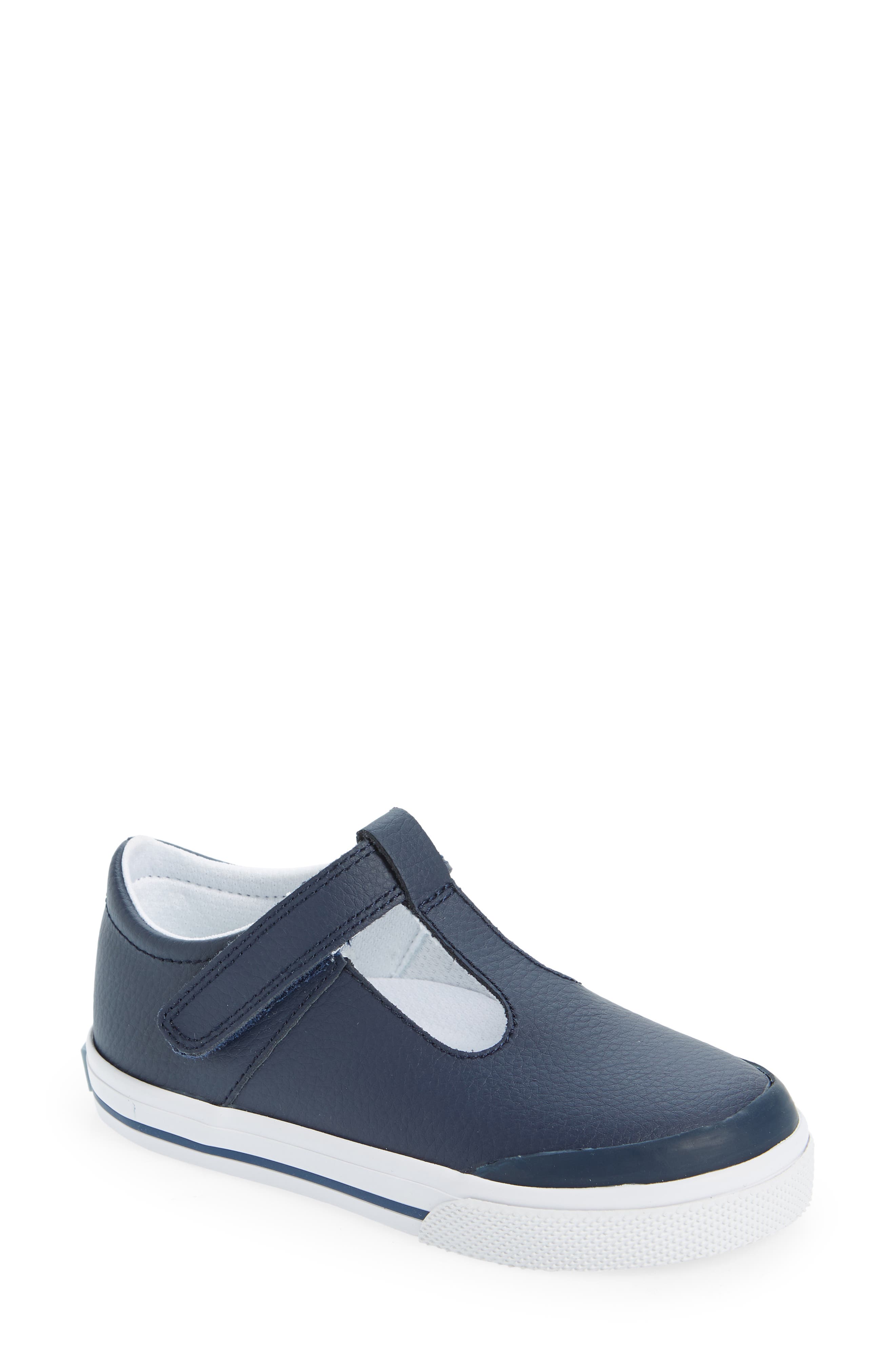 Footmates Drew Mary Jane Sneaker, Main, color, Navy Leather