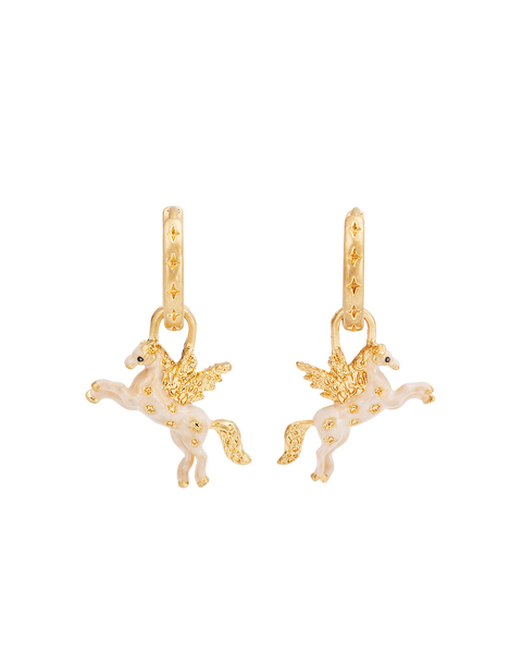 Pegasus Huggie Earrings