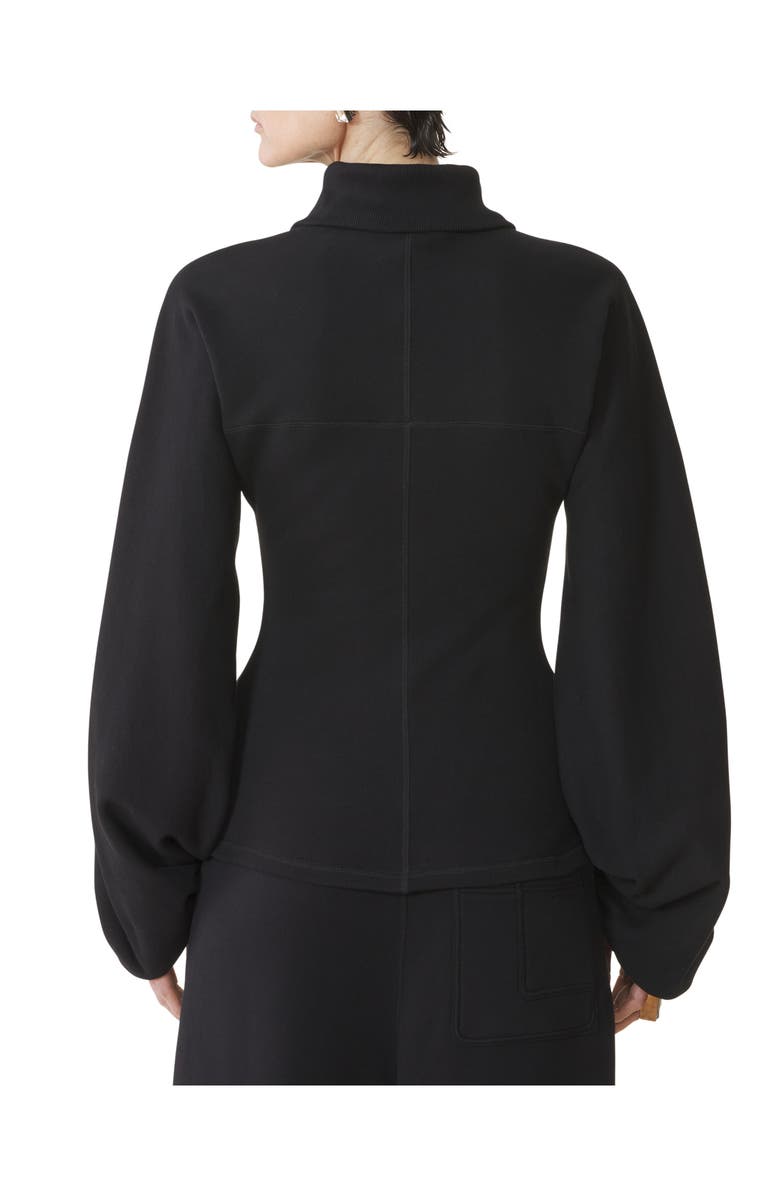 Lanvin Cotton Fleece Adn Cashmere Jacket, Alternate, color, Black