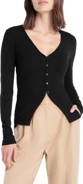 Favorite Daughter The Good Luck Long Sleeve Rib Top