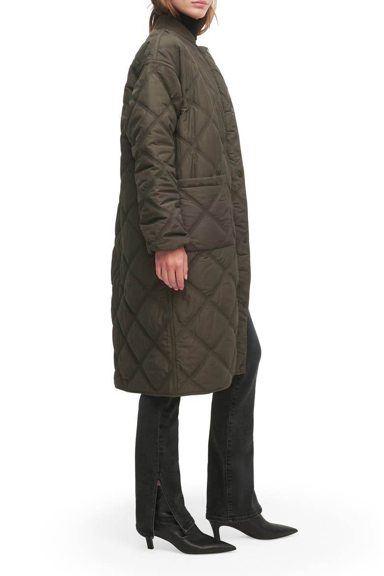 The Walk in the Park Cotton Blend Quilted Jacket, Alternate, color, DARK OLIVE