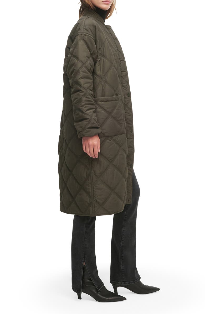 Favorite Daughter The Walk in the Park Cotton Blend Quilted Jacket, Alternate, color, Dark Olive