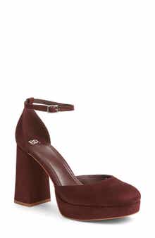 Journee Ankle Strap Platform Pump
