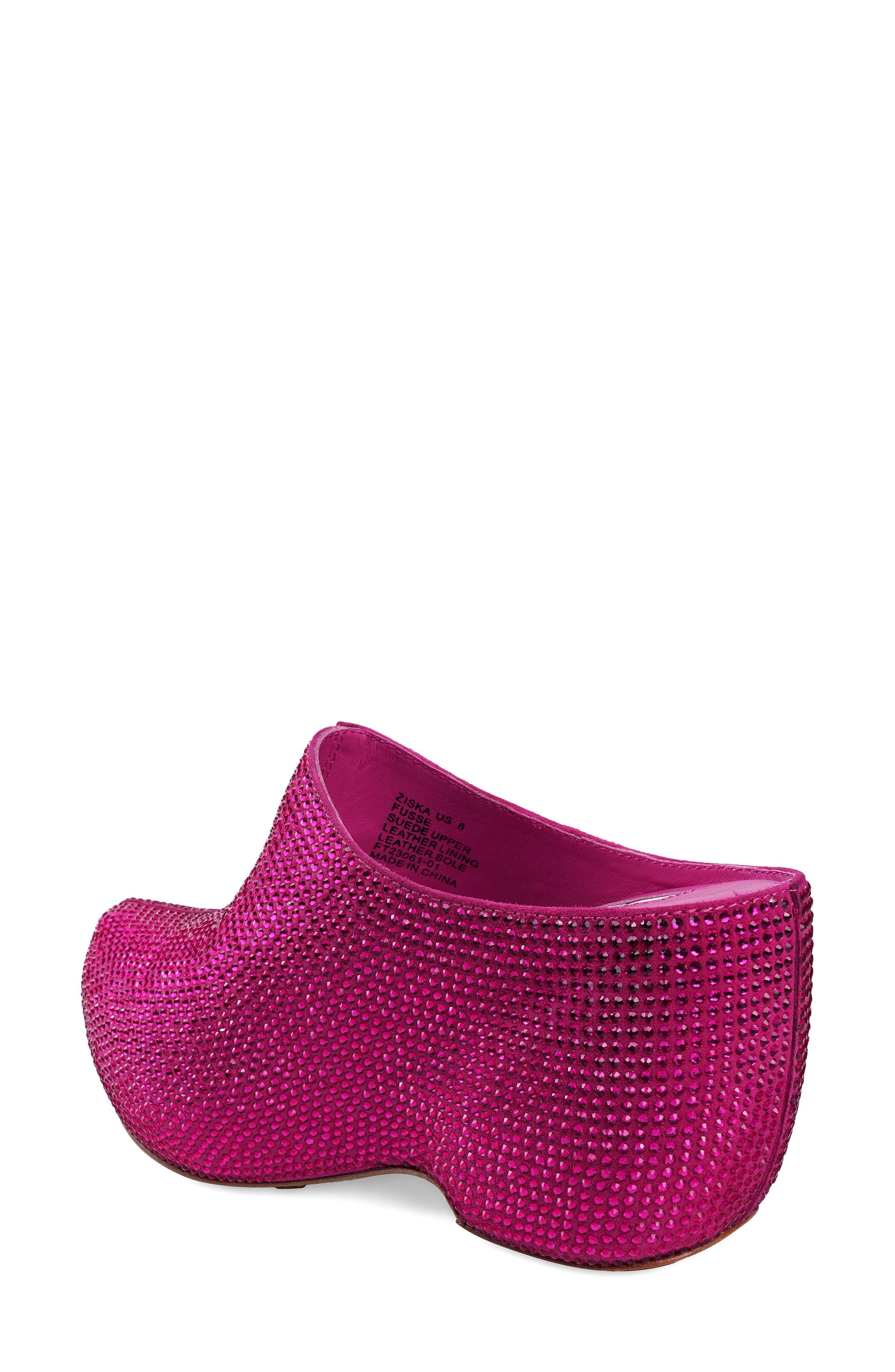 ZIGI Ziska Embellished Clog, Alternate, color, Fuchsia Suede