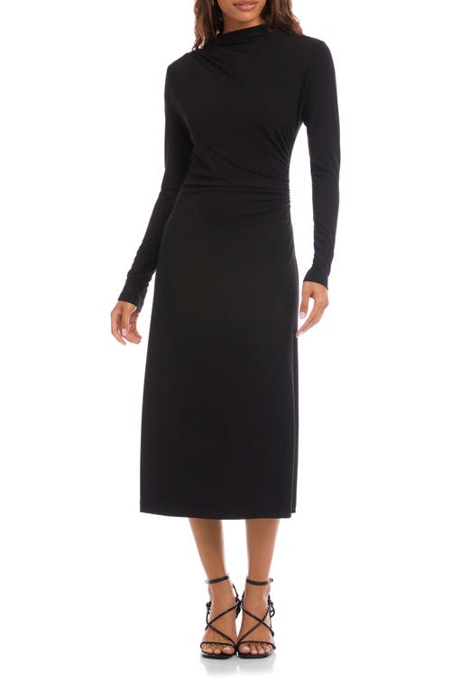 Karen Kane Elise Long Sleeve Jersey Dress In Black