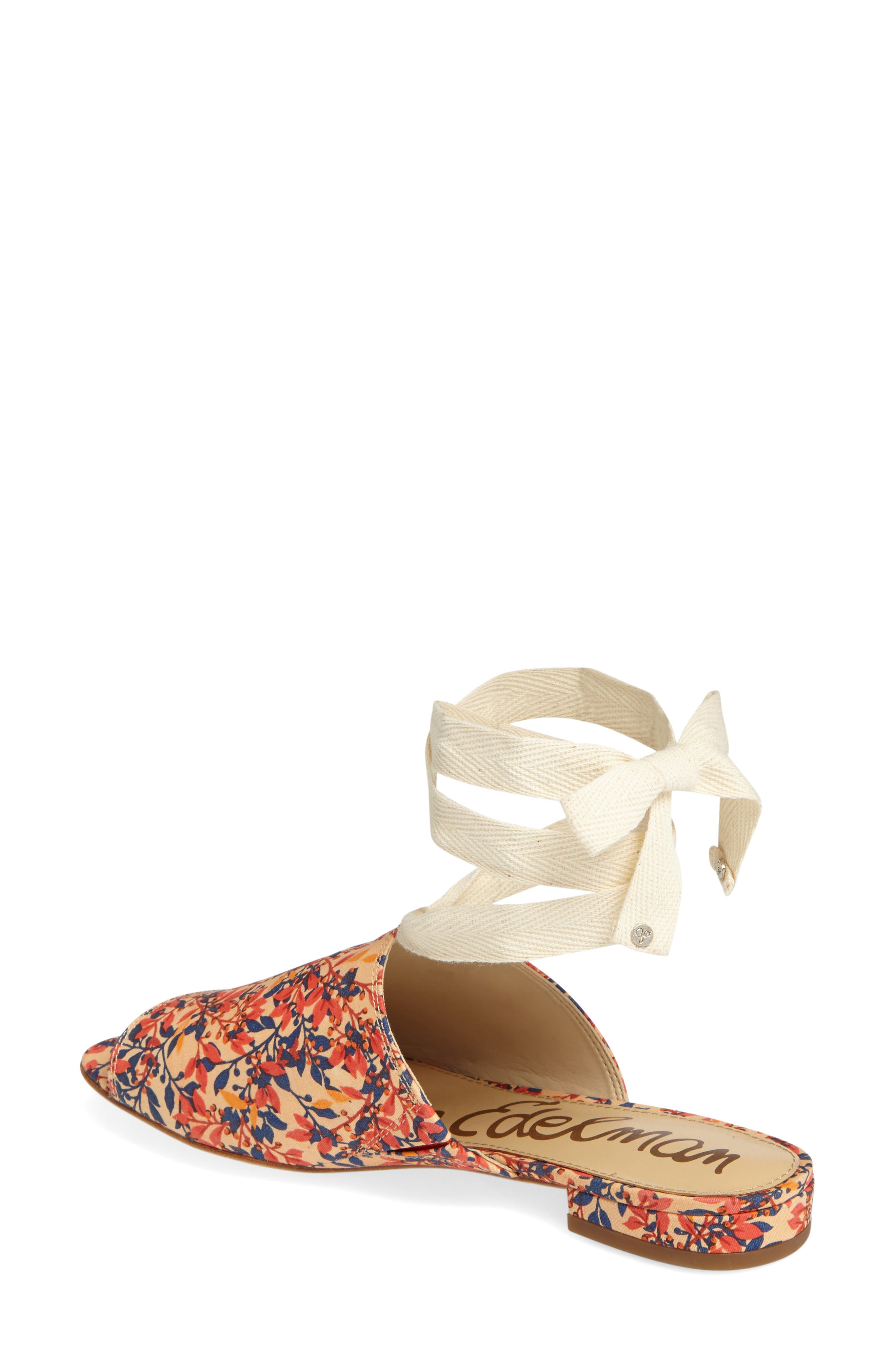 Tai Slide Sandal, Alternate, color, CORAL MULTI FABRIC