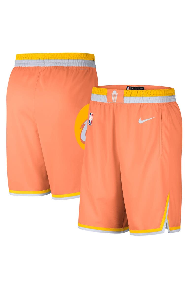 Men's Nike  Orange Cleveland Cavaliers 2025/26 City Edition Remix Dri-FIT Swingman Shorts, Main, color, Orange