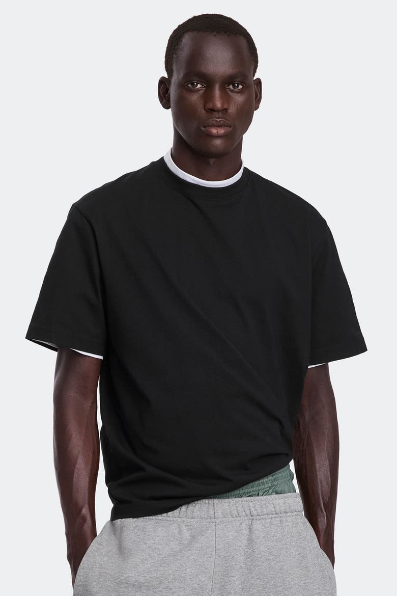 Novo T-shirt Tonal Label, Alternate, color, Black