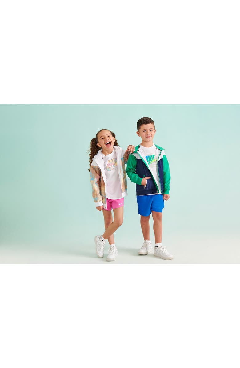 Nike Kids' Windrunner Water Resistant Hooded Jacket, Alternate, color, Stadium Green